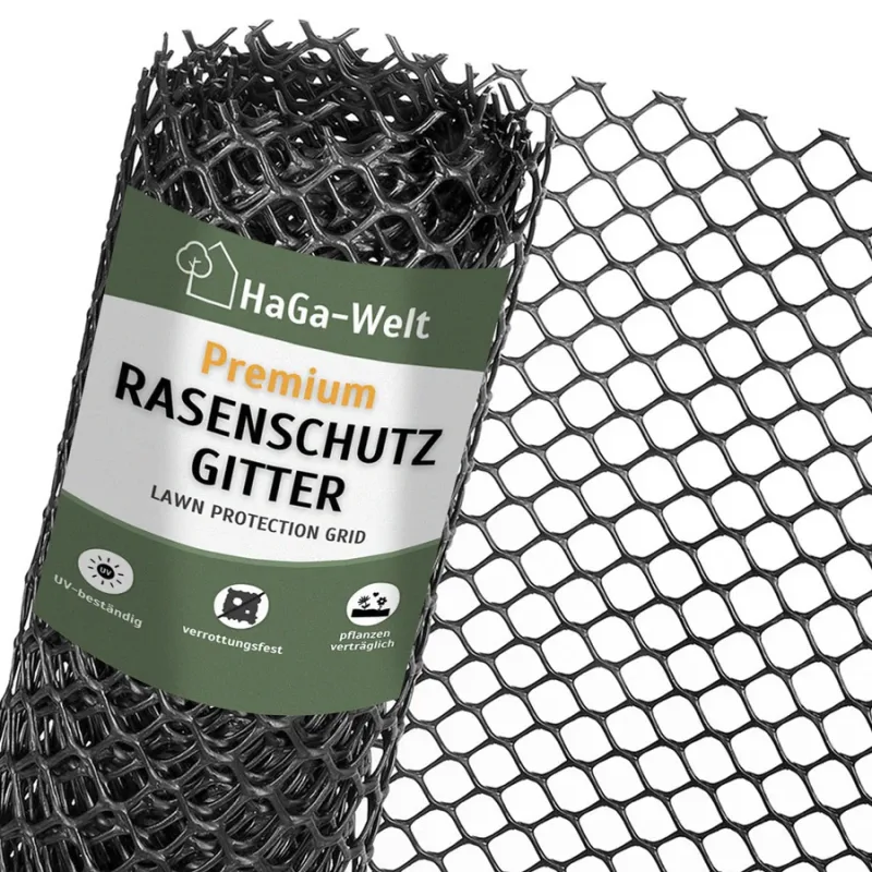 HaGa-Welt Premium Rasenschutzgitter, Rolle mit Gittergewebe